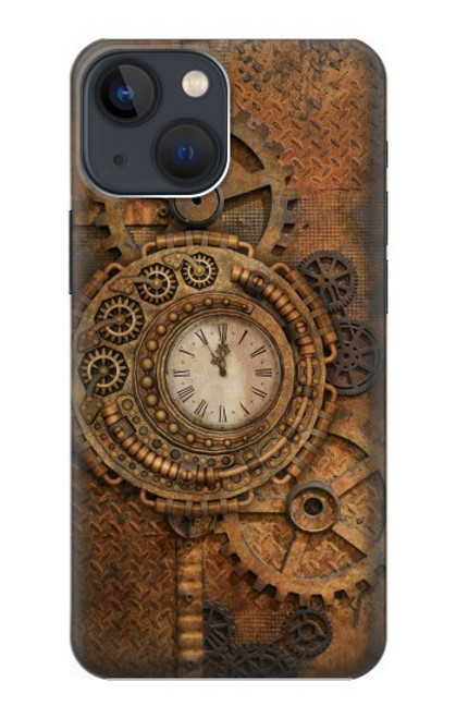 S3401 Clock Gear Steampunk Hülle Schutzhülle Taschen für iPhone 14 Plus
