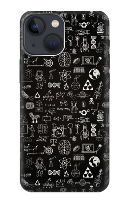 S3426 Blackboard Science Hülle Schutzhülle Taschen für iPhone 14 Plus