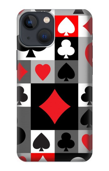 S3463 Poker Card Suit Hülle Schutzhülle Taschen für iPhone 14 Plus