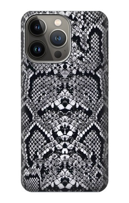 S2855 White Rattle Snake Skin Graphic Printed Hülle Schutzhülle Taschen für iPhone 14 Pro Max