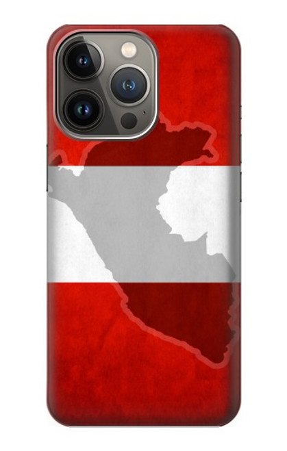 S3018 Peru Flag Hülle Schutzhülle Taschen für iPhone 14 Pro Max