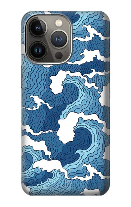S3751 Wave Pattern Hülle Schutzhülle Taschen für iPhone 14 Pro Max