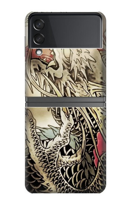 S0122 Yakuza Tattoo Hülle Schutzhülle Taschen für Samsung Galaxy Z Flip 4