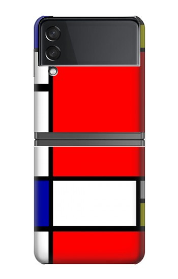 S0157 Composition Red Blue Yellow Hülle Schutzhülle Taschen für Samsung Galaxy Z Flip 4