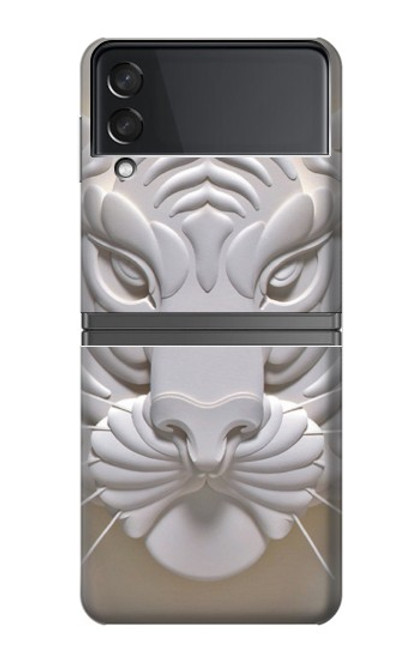 S0574 Tiger Carving Hülle Schutzhülle Taschen für Samsung Galaxy Z Flip 4