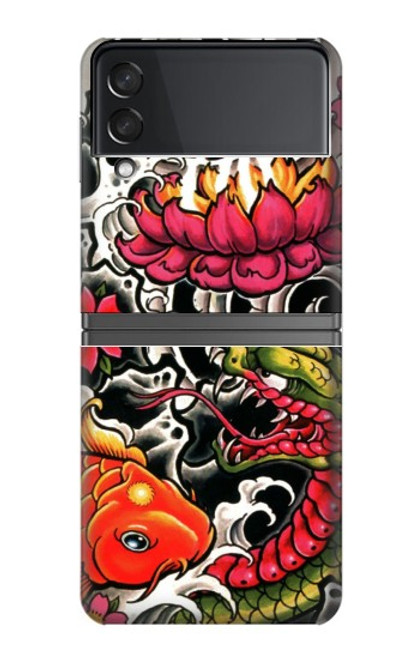 S0605 Yakuza Tattoo Hülle Schutzhülle Taschen für Samsung Galaxy Z Flip 4