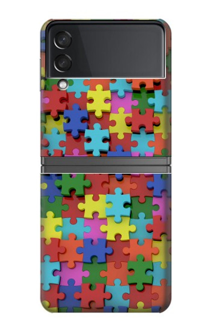 S0816 Puzzle Hülle Schutzhülle Taschen für Samsung Galaxy Z Flip 4