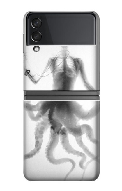 S1432 Skull Octopus X-ray Hülle Schutzhülle Taschen für Samsung Galaxy Z Flip 4