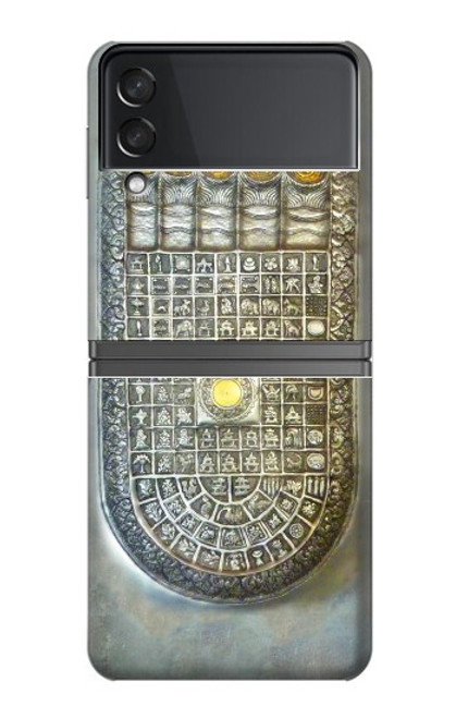 S1484 Buddha Footprint Hülle Schutzhülle Taschen für Samsung Galaxy Z Flip 4