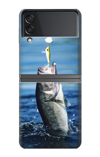 S1594 Bass Fishing Hülle Schutzhülle Taschen für Samsung Galaxy Z Flip 4