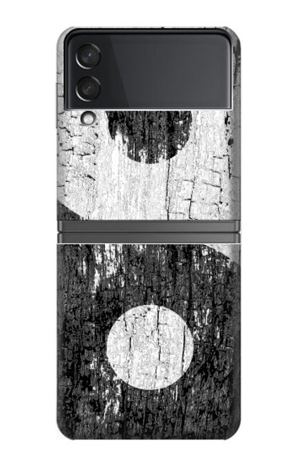 S2489 Yin Yang Wood Graphic Printed Hülle Schutzhülle Taschen für Samsung Galaxy Z Flip 4