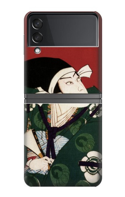 S2498 Japan Art Toyohara Kunichika Hülle Schutzhülle Taschen für Samsung Galaxy Z Flip 4