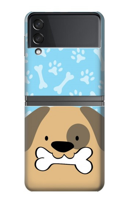 S2669 Cute Dog Paws Bones Cartoon Hülle Schutzhülle Taschen für Samsung Galaxy Z Flip 4