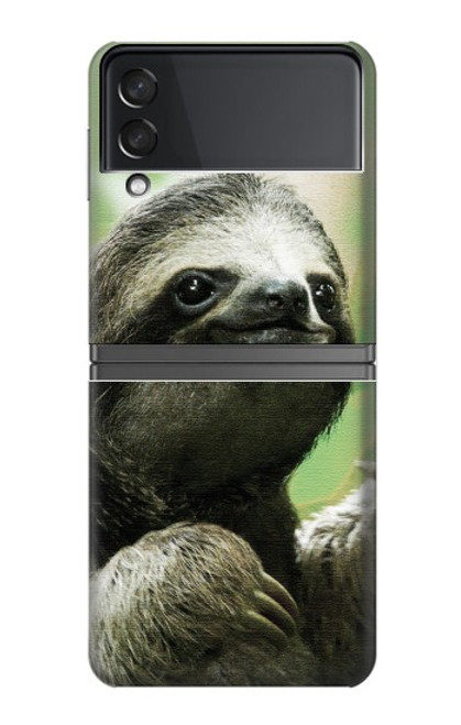 S2708 Smiling Sloth Hülle Schutzhülle Taschen für Samsung Galaxy Z Flip 4