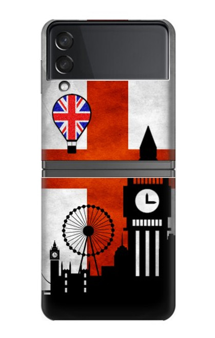 S2979 England Football Soccer Hülle Schutzhülle Taschen für Samsung Galaxy Z Flip 4
