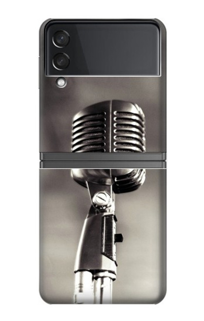 S3495 Vintage Microphone Hülle Schutzhülle Taschen für Samsung Galaxy Z Flip 4