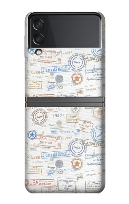 S3903 Travel Stamps Hülle Schutzhülle Taschen für Samsung Galaxy Z Flip 4