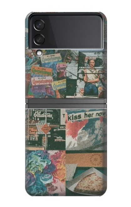 S3909 Vintage Poster Hülle Schutzhülle Taschen für Samsung Galaxy Z Flip 4