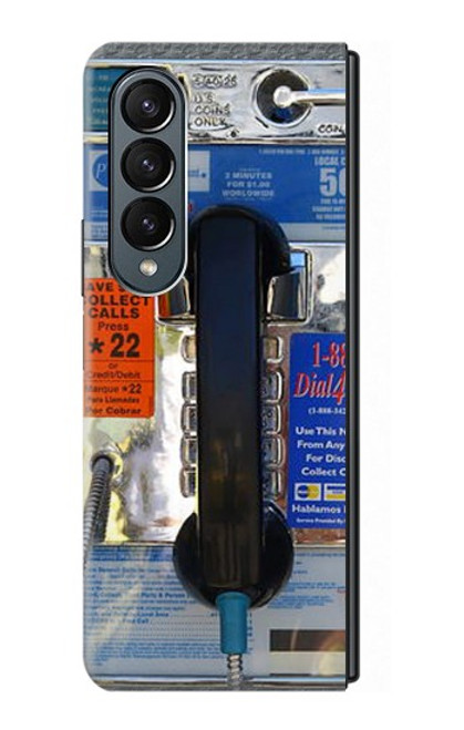 S0087 Payphone Hülle Schutzhülle Taschen für Samsung Galaxy Z Fold 4
