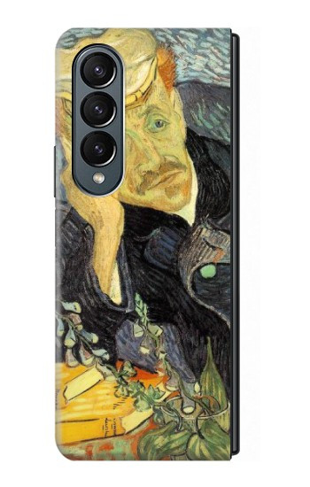 S0212 Van Gogh Portrait of Dr. Gachet Hülle Schutzhülle Taschen für Samsung Galaxy Z Fold 4