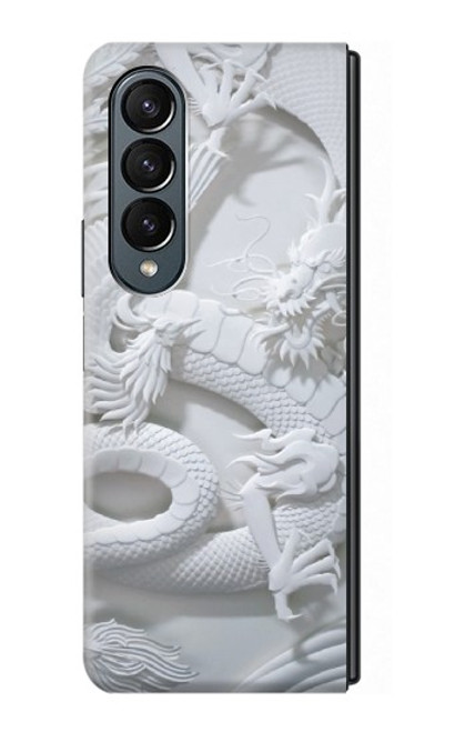 S0386 Dragon Carving Hülle Schutzhülle Taschen für Samsung Galaxy Z Fold 4
