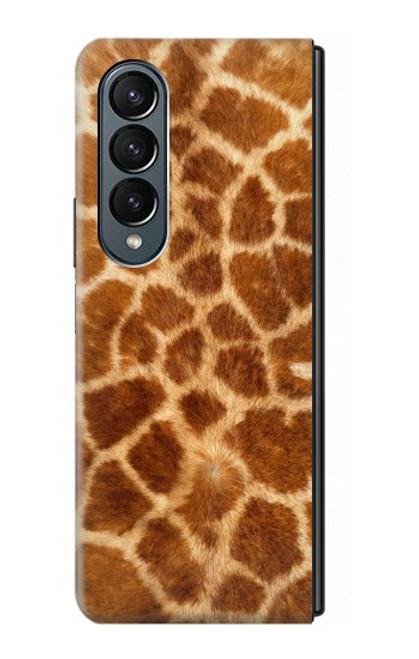 S0422 Giraffe Skin Hülle Schutzhülle Taschen für Samsung Galaxy Z Fold 4