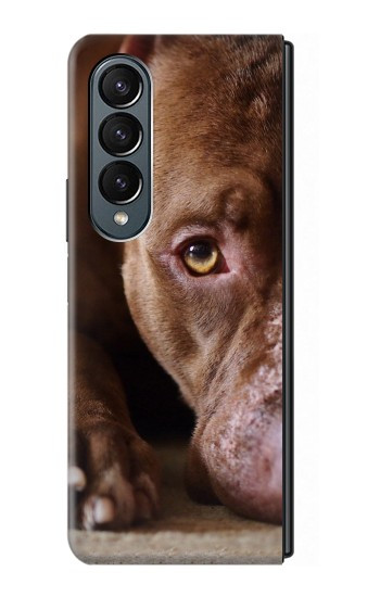 S0519 PitBull Face Hülle Schutzhülle Taschen für Samsung Galaxy Z Fold 4