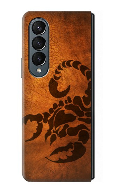 S0683 Scorpion Tattoo Hülle Schutzhülle Taschen für Samsung Galaxy Z Fold 4