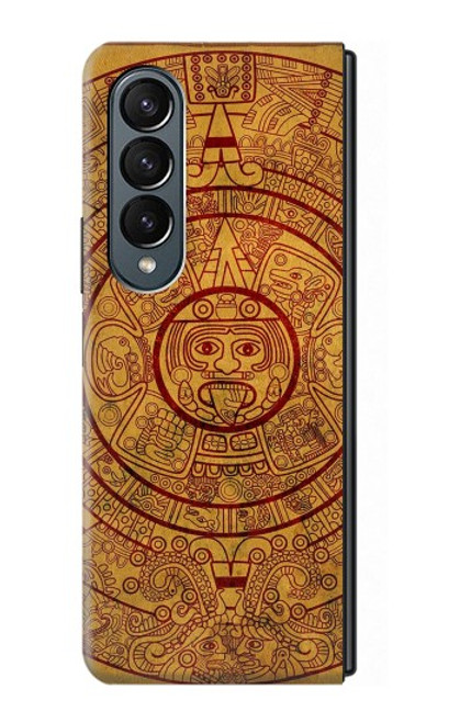 S0692 Mayan Calendar Hülle Schutzhülle Taschen für Samsung Galaxy Z Fold 4