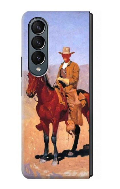 S0772 Cowboy Western Hülle Schutzhülle Taschen für Samsung Galaxy Z Fold 4