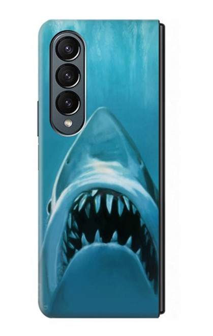S0830 White Shark Hülle Schutzhülle Taschen für Samsung Galaxy Z Fold 4 S0830 White Shark Hülle Schutzhülle Taschen für Samsung Galaxy Z Fold 4