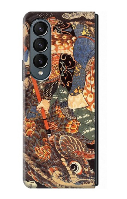 S0914 Ronin Miyamoto Musashi Hülle Schutzhülle Taschen für Samsung Galaxy Z Fold 4