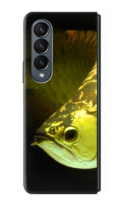 S1021 Gold Arowana Fish Hülle Schutzhülle Taschen für Samsung Galaxy Z Fold 4