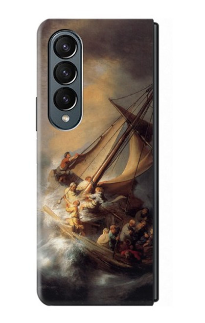 S1091 Rembrandt Christ in The Storm Hülle Schutzhülle Taschen für Samsung Galaxy Z Fold 4