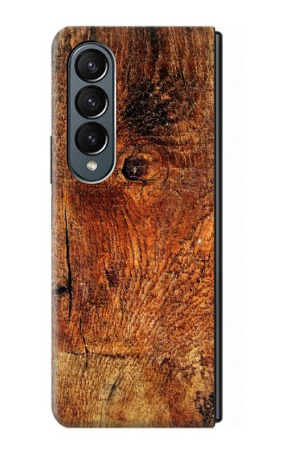 S1140 Wood Skin Graphic Hülle Schutzhülle Taschen für Samsung Galaxy Z Fold 4