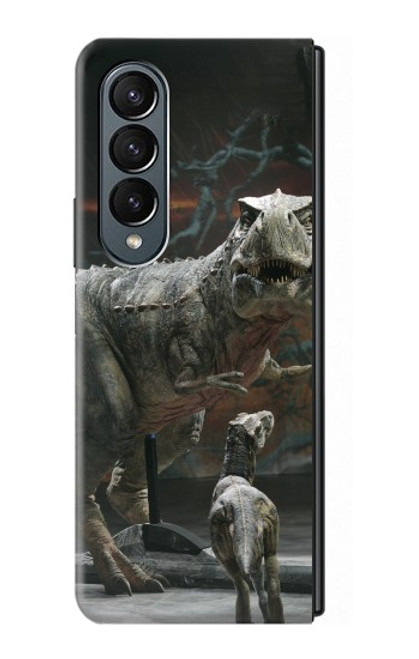 S1288 Dinosaur T Rex Museum Hülle Schutzhülle Taschen für Samsung Galaxy Z Fold 4