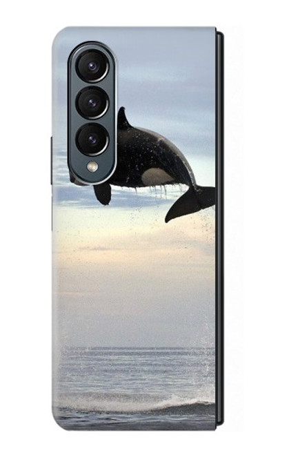 S1349 Killer whale Orca Hülle Schutzhülle Taschen für Samsung Galaxy Z Fold 4