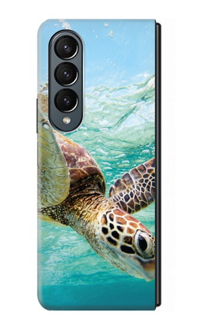 S1377 Ocean Sea Turtle Hülle Schutzhülle Taschen für Samsung Galaxy Z Fold 4