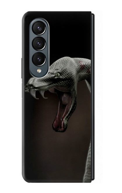 S1597 Black Mamba Snake Hülle Schutzhülle Taschen für Samsung Galaxy Z Fold 4