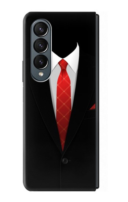 S1805 Black Suit Hülle Schutzhülle Taschen für Samsung Galaxy Z Fold 4