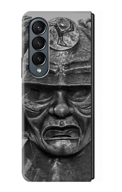 S1827 Japan Samurai Helmet Hülle Schutzhülle Taschen für Samsung Galaxy Z Fold 4