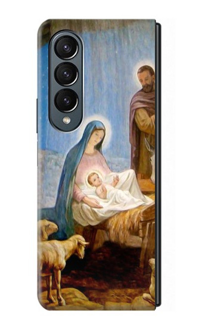S2276 The Nativity Hülle Schutzhülle Taschen für Samsung Galaxy Z Fold 4