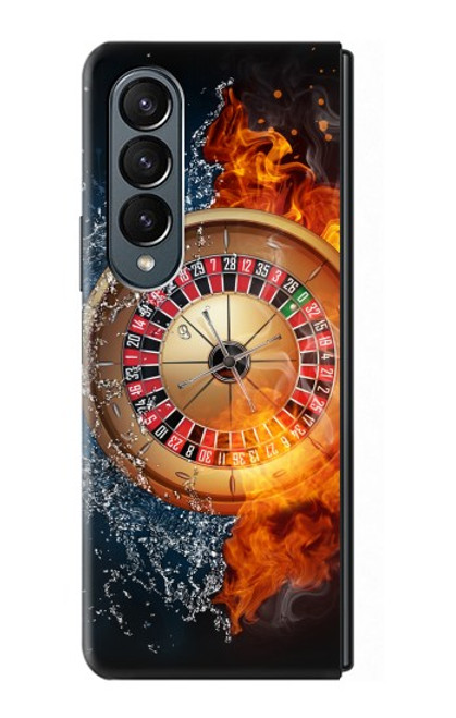 S2289 Roulette Casino Gamble Hülle Schutzhülle Taschen für Samsung Galaxy Z Fold 4