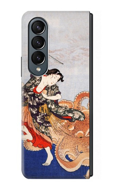S2496 Japan Art Utagawa Kuniyoshi Tamatori Hülle Schutzhülle Taschen für Samsung Galaxy Z Fold 4