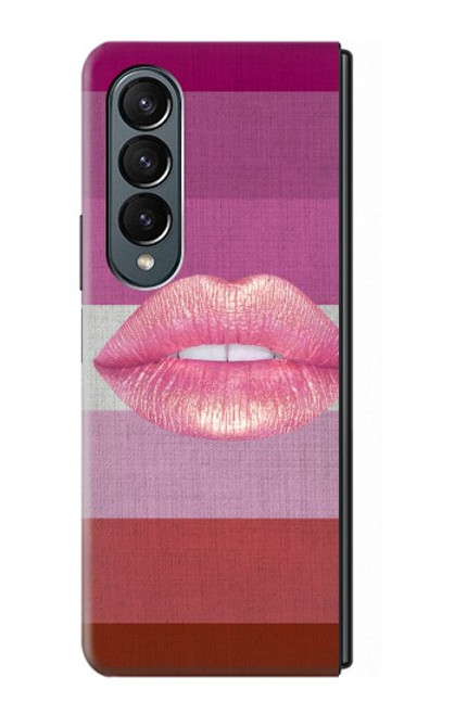 S3473 LGBT Lesbian Flag Hülle Schutzhülle Taschen für Samsung Galaxy Z Fold 4