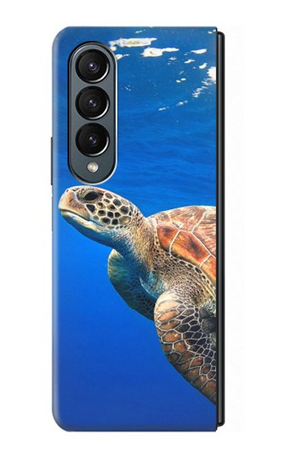 S3898 Sea Turtle Hülle Schutzhülle Taschen für Samsung Galaxy Z Fold 4