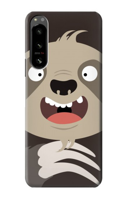 S3855 Sloth Face Cartoon Hülle Schutzhülle Taschen für Sony Xperia 5 IV