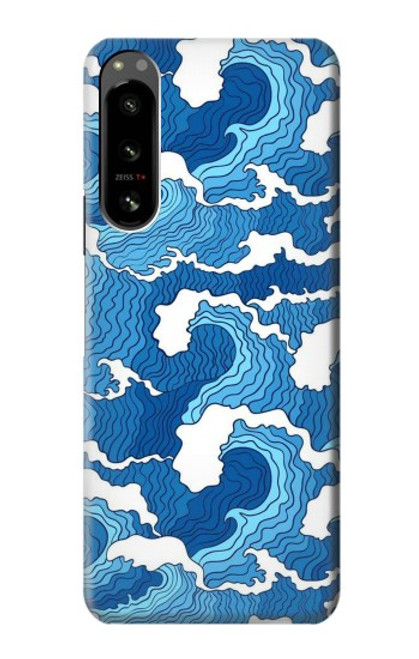 S3901 Aesthetic Storm Ocean Waves Hülle Schutzhülle Taschen für Sony Xperia 5 IV