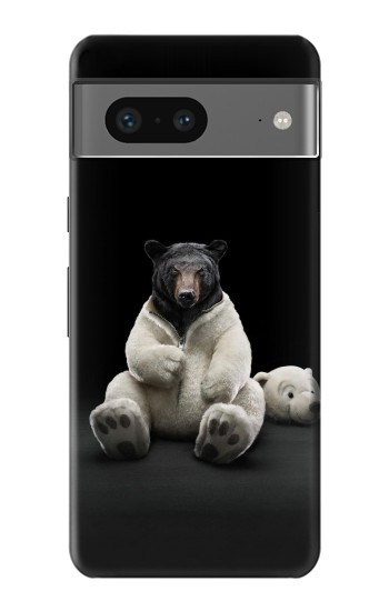 S0878 Black Bear Hülle Schutzhülle Taschen für Google Pixel 7