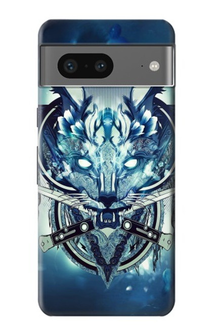 S1135 Wolf with knives Rock Hülle Schutzhülle Taschen für Google Pixel 7